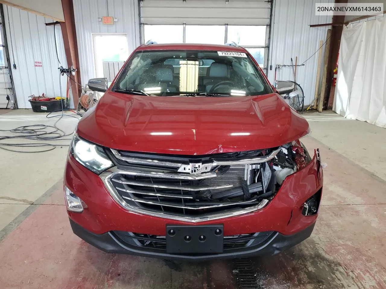 2021 Chevrolet Equinox Premier VIN: 2GNAXNEVXM6143463 Lot: 79225104