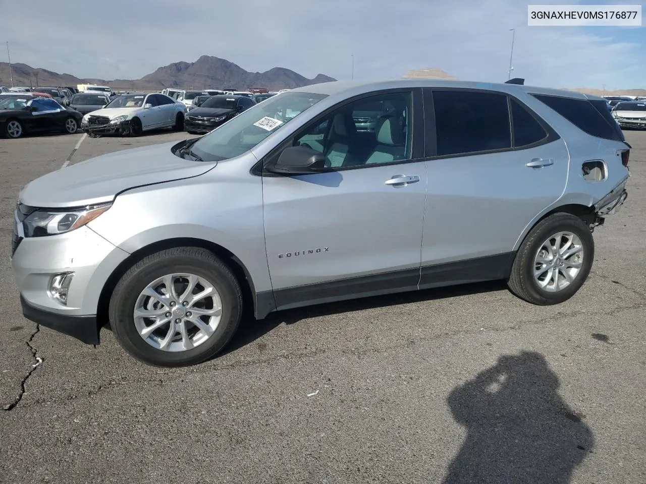 2021 Chevrolet Equinox Ls VIN: 3GNAXHEV0MS176877 Lot: 79226414