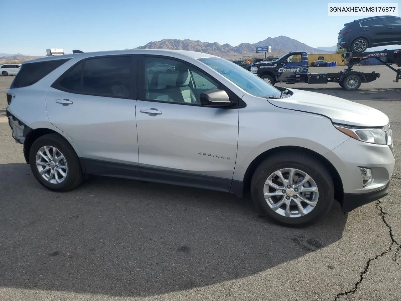 2021 Chevrolet Equinox Ls VIN: 3GNAXHEV0MS176877 Lot: 79226414