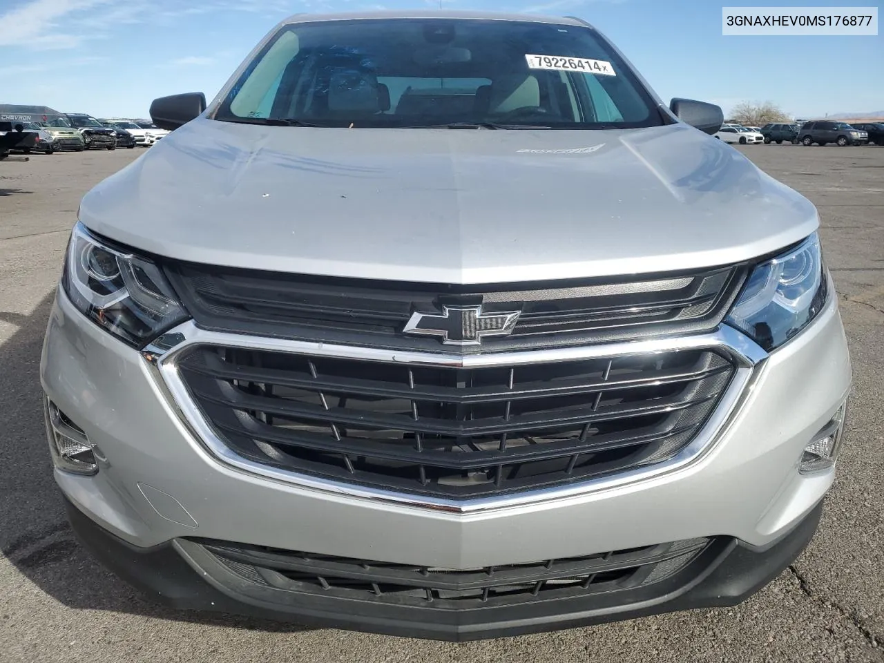 2021 Chevrolet Equinox Ls VIN: 3GNAXHEV0MS176877 Lot: 79226414