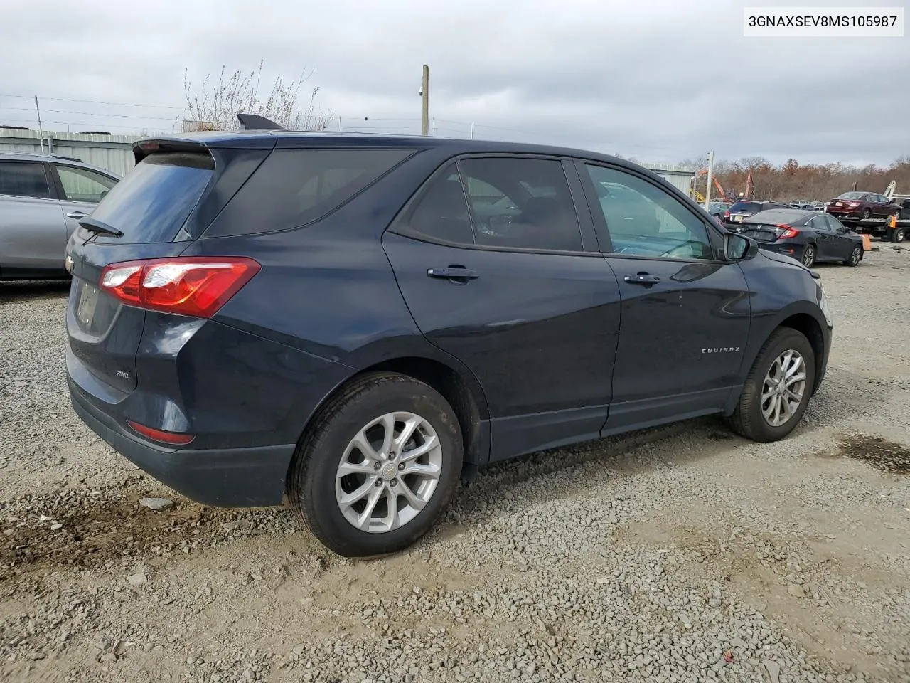 2021 Chevrolet Equinox Ls VIN: 3GNAXSEV8MS105987 Lot: 79250904