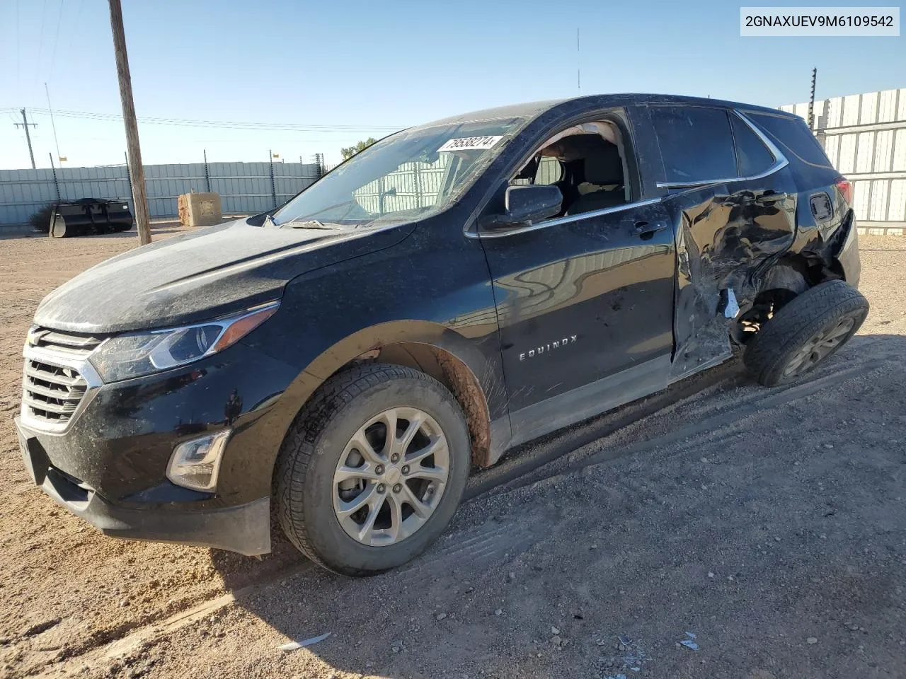 2021 Chevrolet Equinox Lt VIN: 2GNAXUEV9M6109542 Lot: 79538274