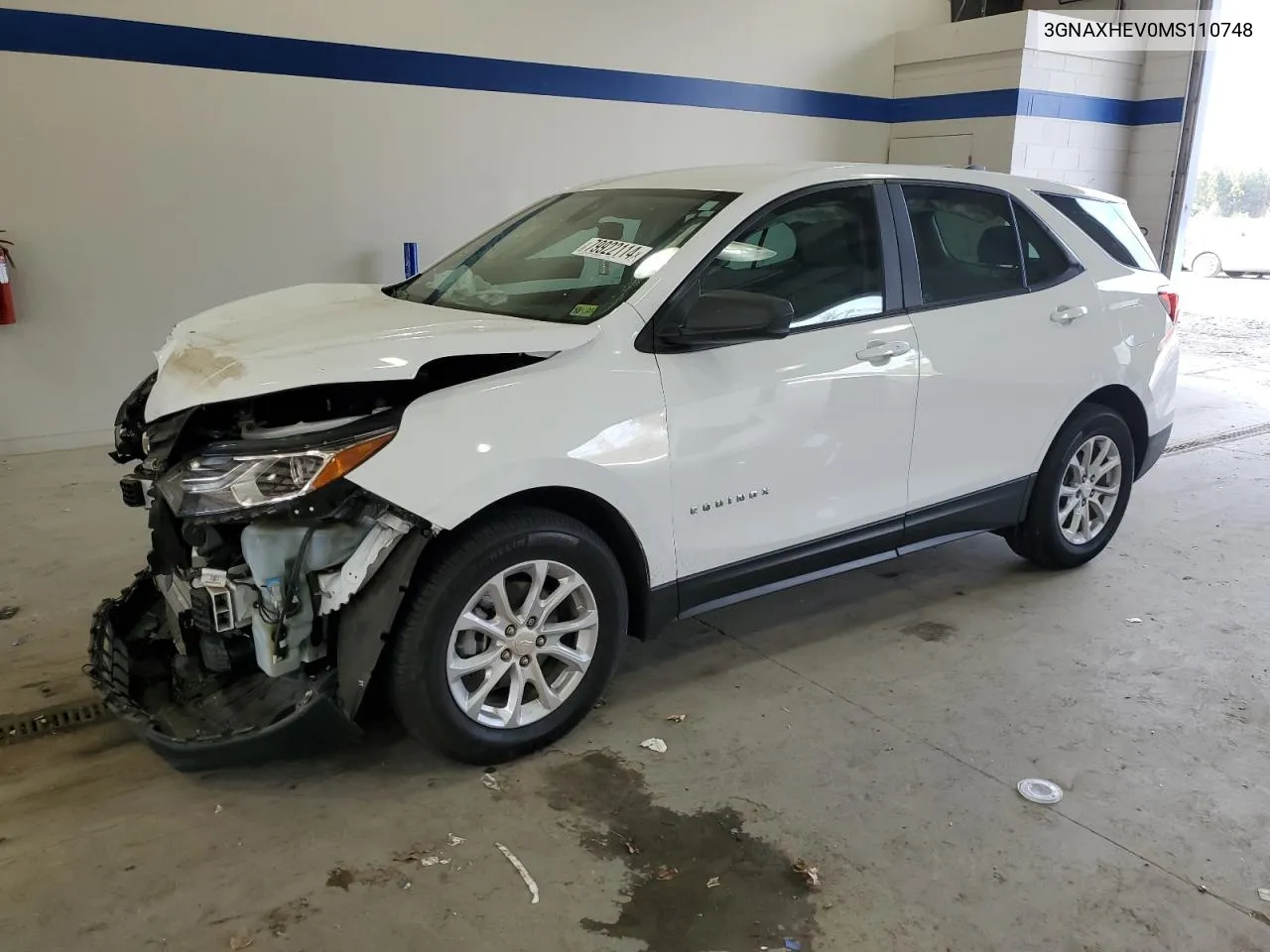 2021 Chevrolet Equinox Ls VIN: 3GNAXHEV0MS110748 Lot: 79922114