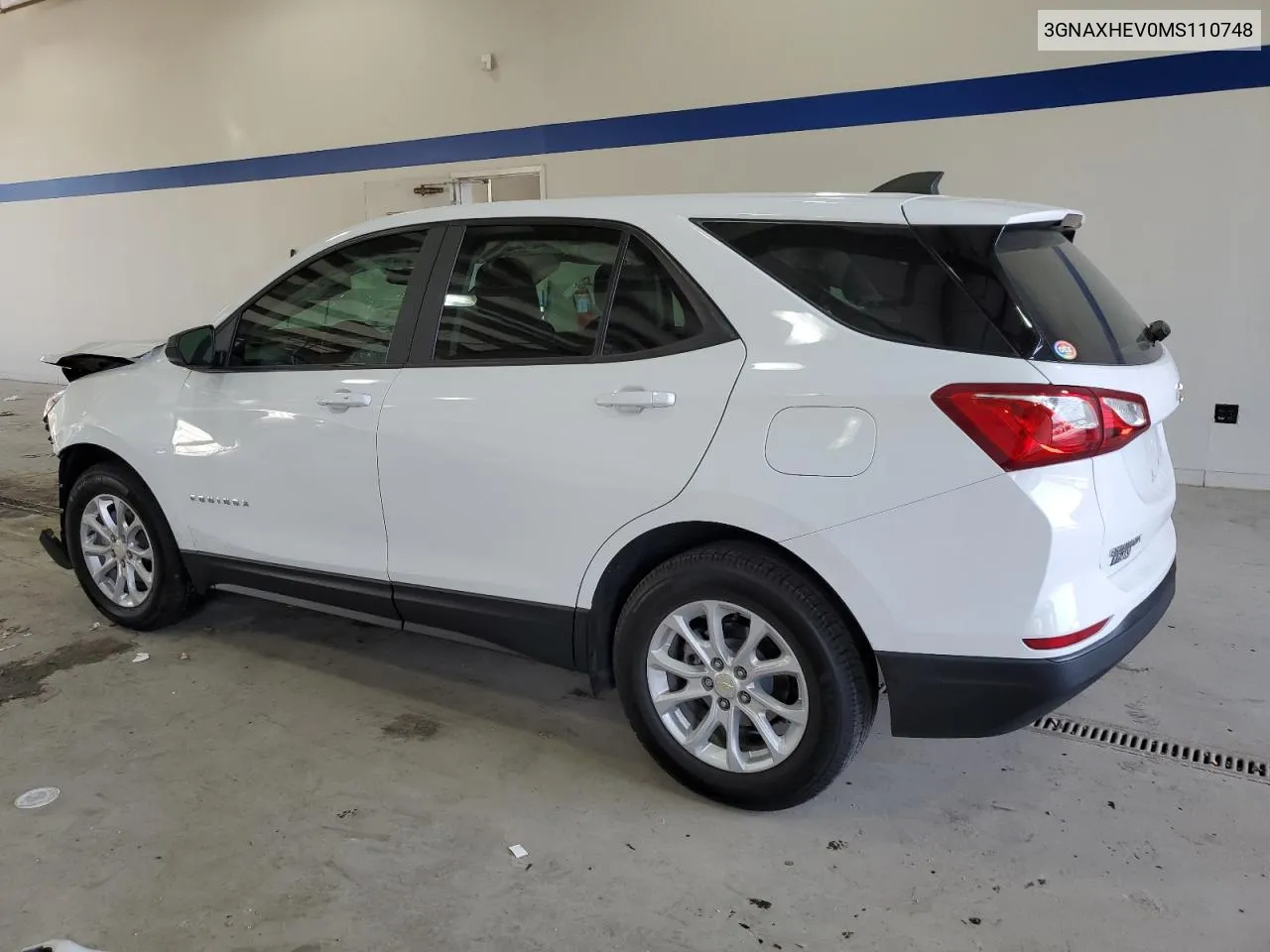 2021 Chevrolet Equinox Ls VIN: 3GNAXHEV0MS110748 Lot: 79922114