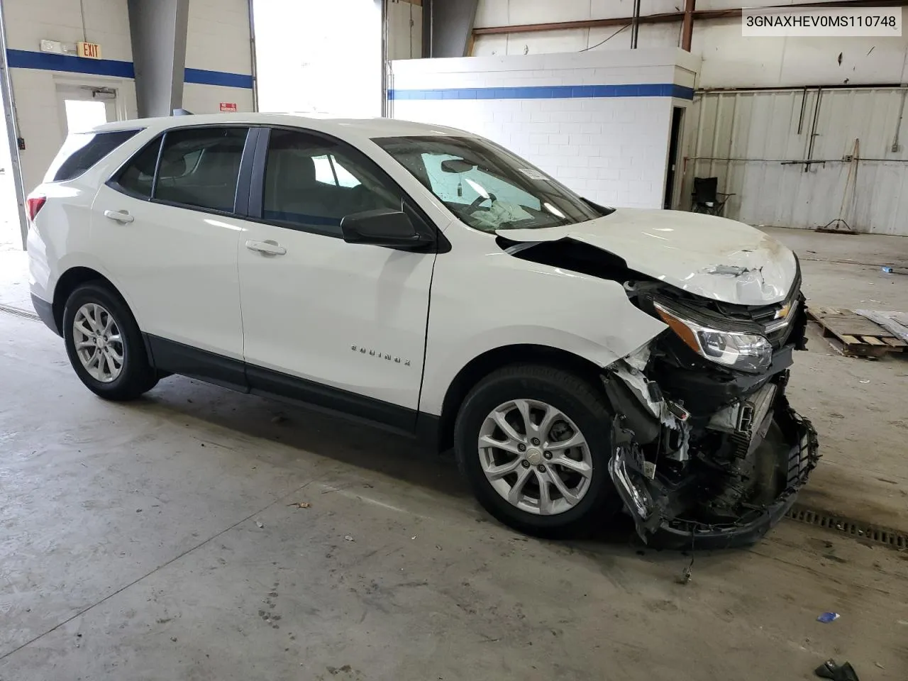 2021 Chevrolet Equinox Ls VIN: 3GNAXHEV0MS110748 Lot: 79922114