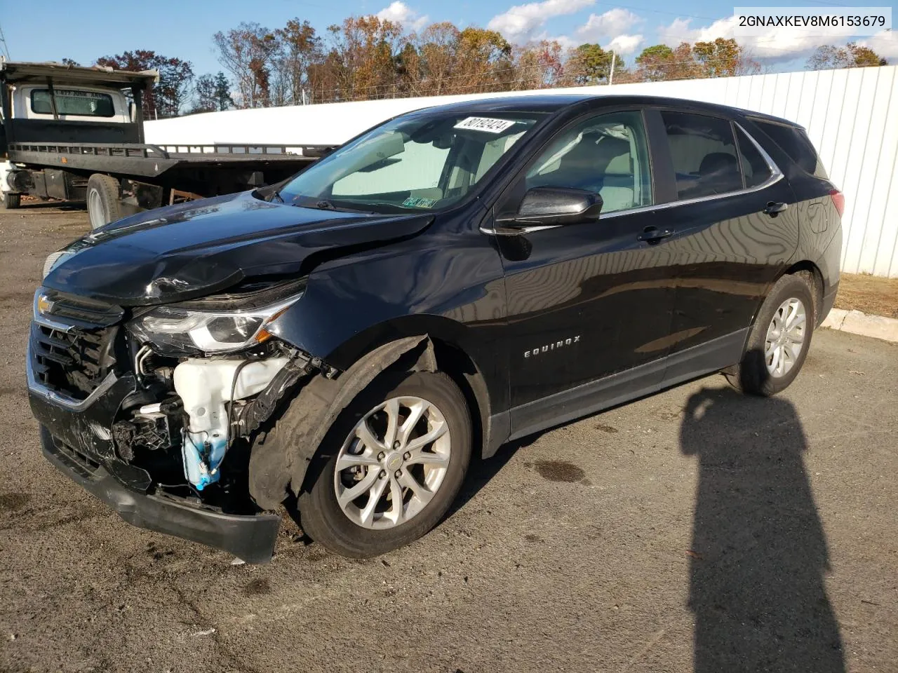 2021 Chevrolet Equinox Lt VIN: 2GNAXKEV8M6153679 Lot: 80192424