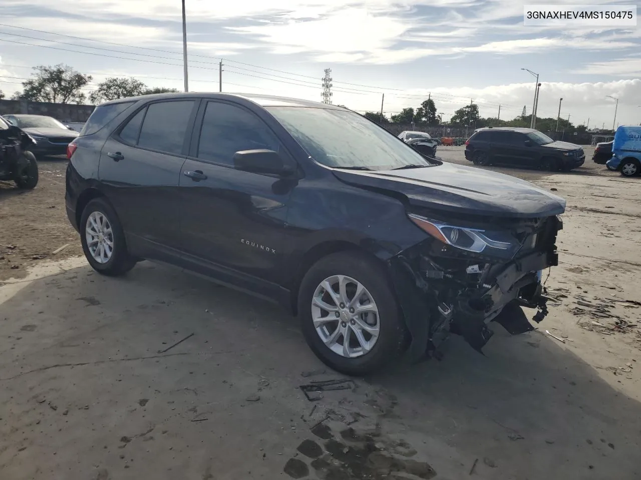 2021 Chevrolet Equinox Ls VIN: 3GNAXHEV4MS150475 Lot: 80428744