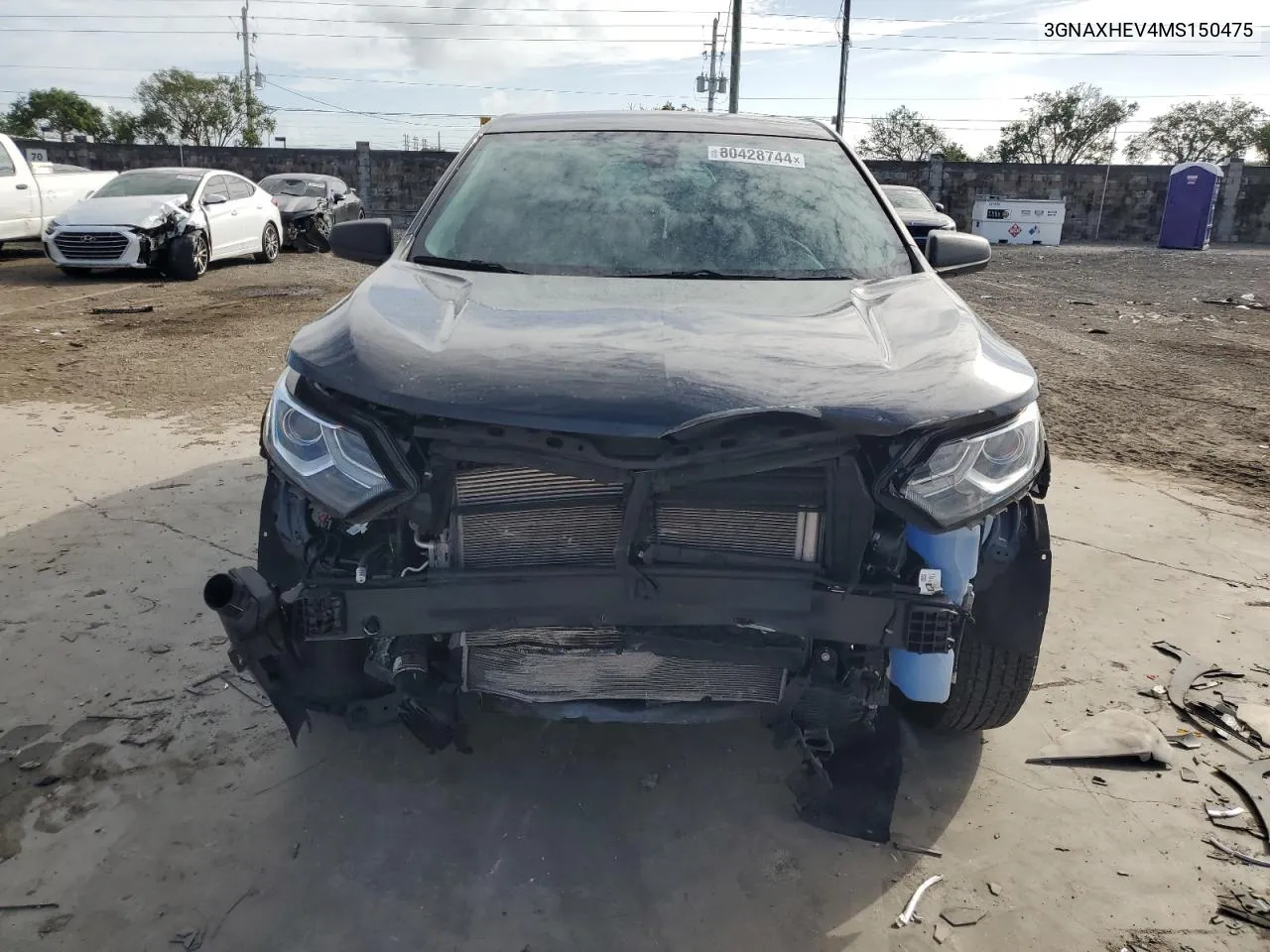 2021 Chevrolet Equinox Ls VIN: 3GNAXHEV4MS150475 Lot: 80428744