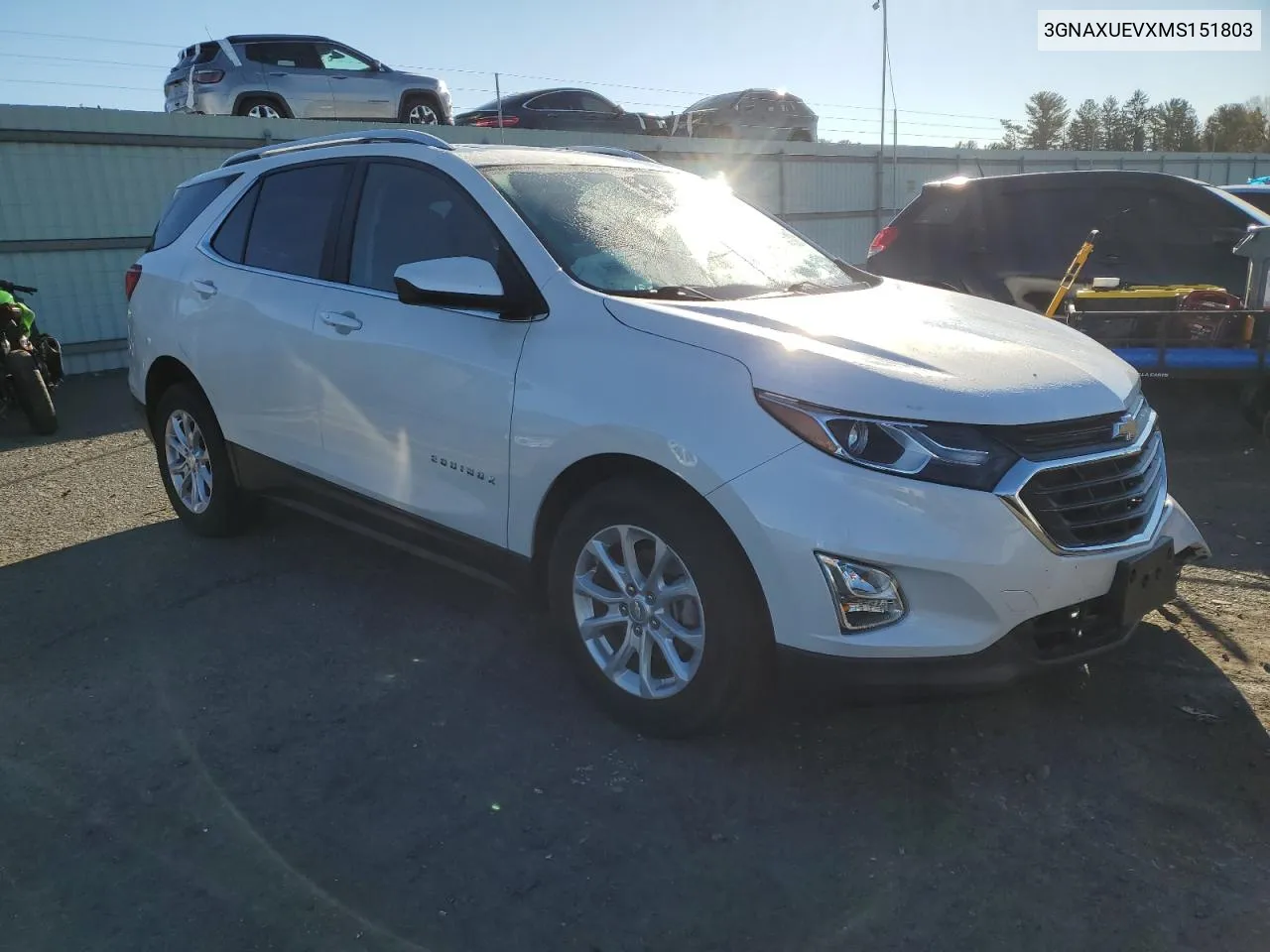 2021 Chevrolet Equinox Lt VIN: 3GNAXUEVXMS151803 Lot: 80487284