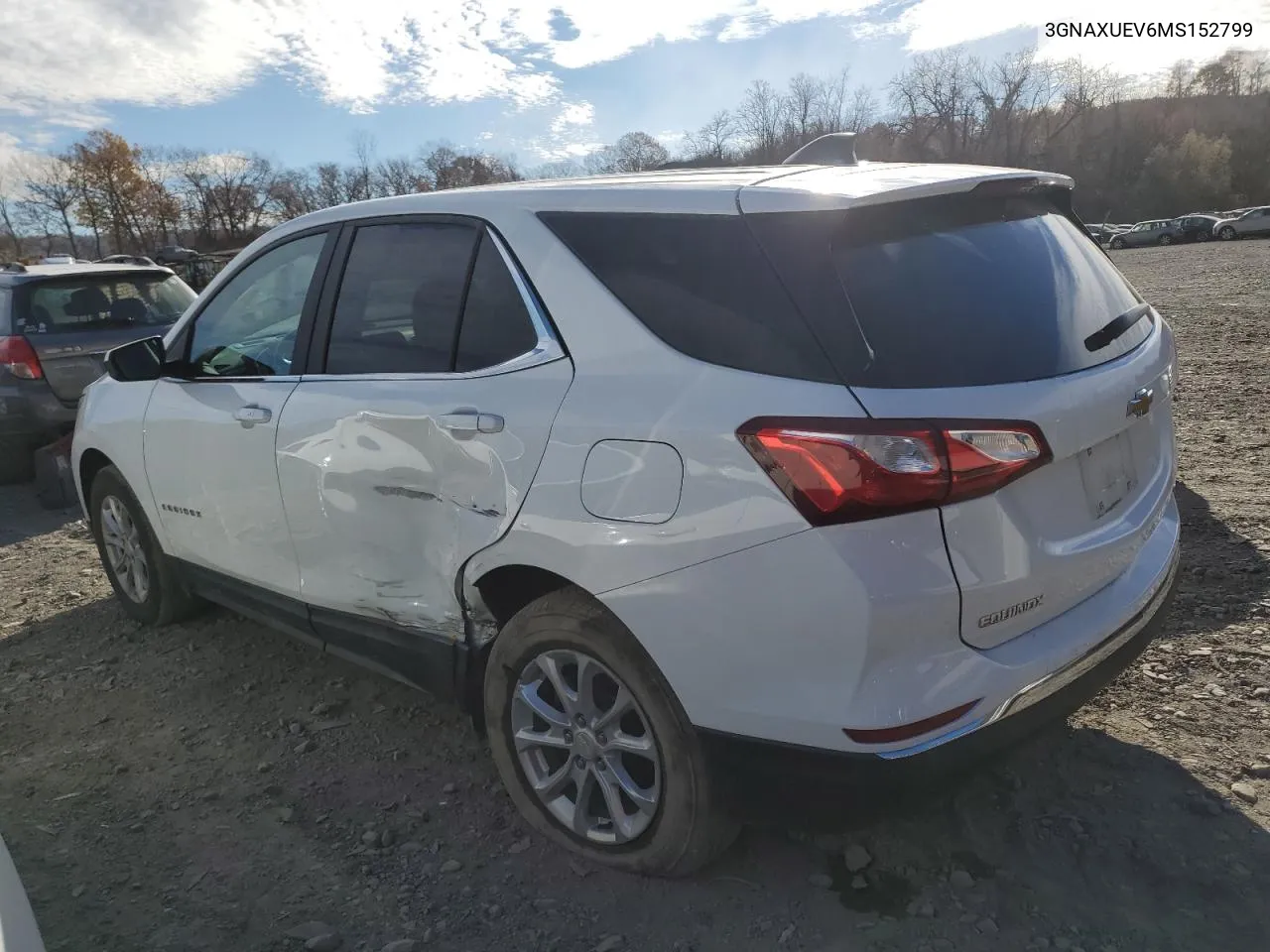 2021 Chevrolet Equinox Lt VIN: 3GNAXUEV6MS152799 Lot: 81054264