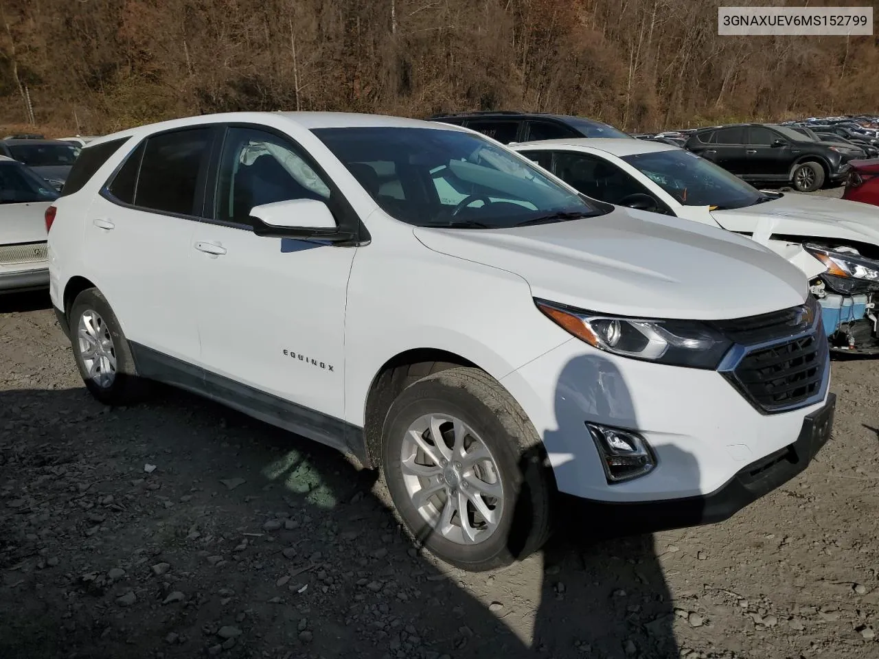 2021 Chevrolet Equinox Lt VIN: 3GNAXUEV6MS152799 Lot: 81054264