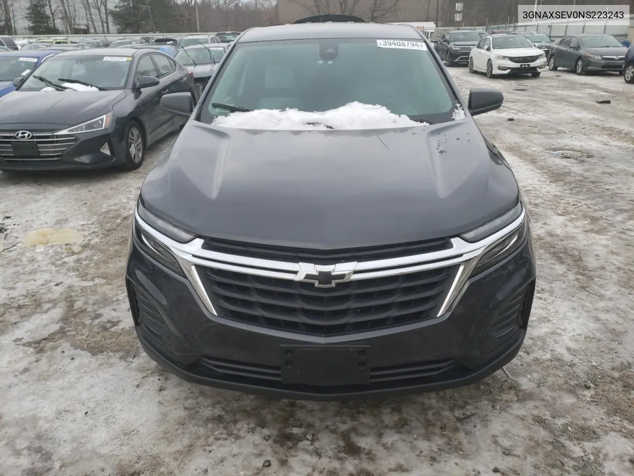 2022 Chevrolet Equinox Ls VIN: 3GNAXSEV0NS223243 Lot: 39408794