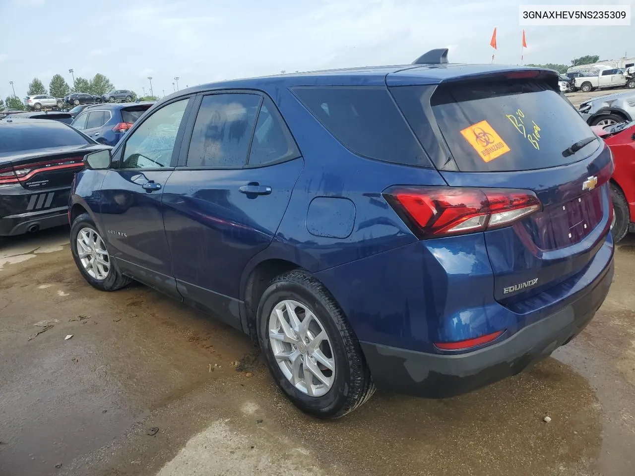 2022 Chevrolet Equinox Ls VIN: 3GNAXHEV5NS235309 Lot: 56034204