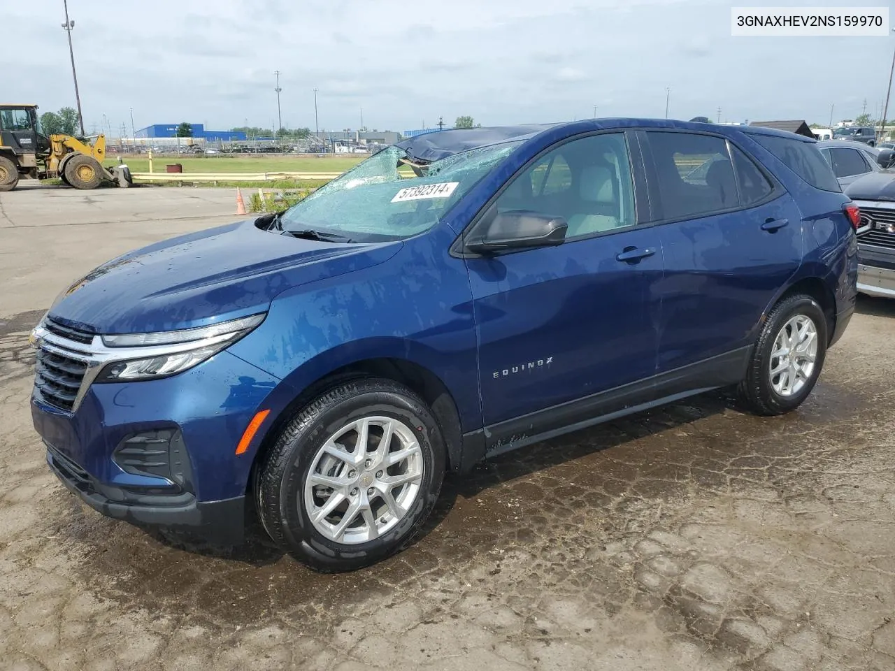 2022 Chevrolet Equinox Ls VIN: 3GNAXHEV2NS159970 Lot: 57392314