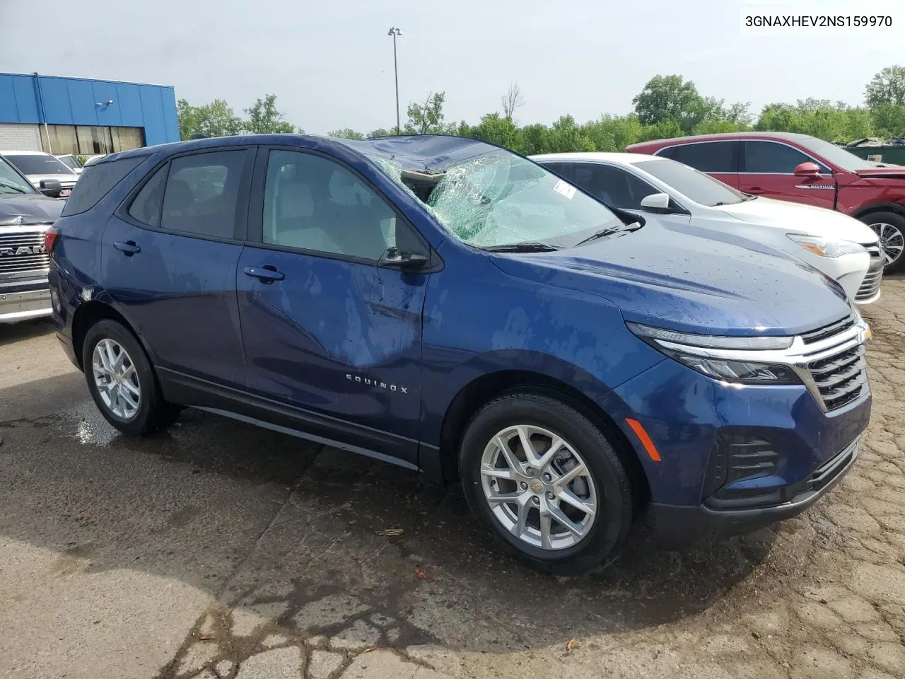 2022 Chevrolet Equinox Ls VIN: 3GNAXHEV2NS159970 Lot: 57392314