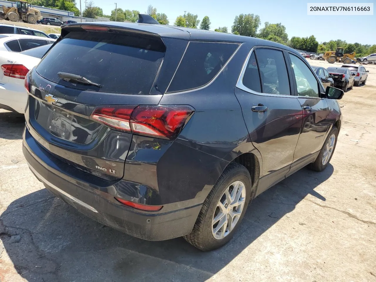 2022 Chevrolet Equinox Lt VIN: 2GNAXTEV7N6116663 Lot: 58645564