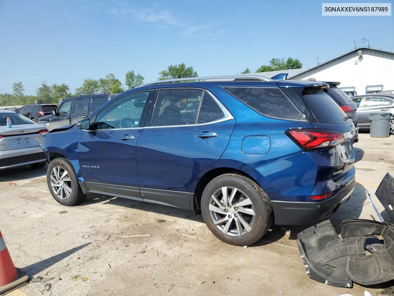 2022 Chevrolet Equinox Premier VIN: 3GNAXXEV6NS187989 Lot: 59630204