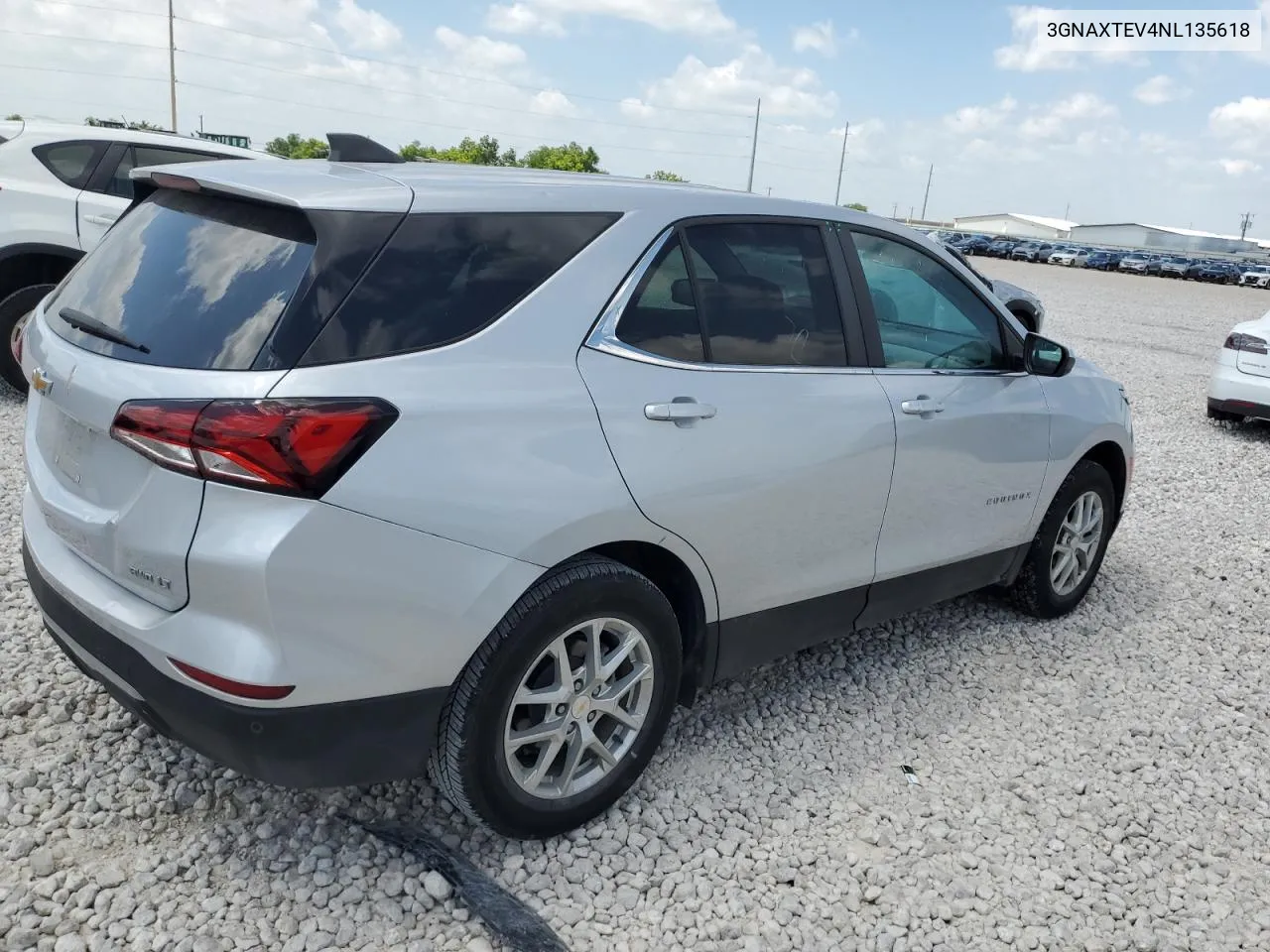 2022 Chevrolet Equinox Lt VIN: 3GNAXTEV4NL135618 Lot: 60718374