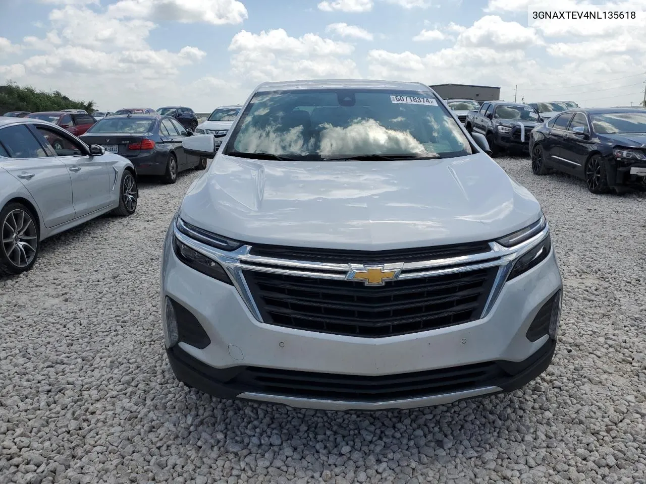 2022 Chevrolet Equinox Lt VIN: 3GNAXTEV4NL135618 Lot: 60718374