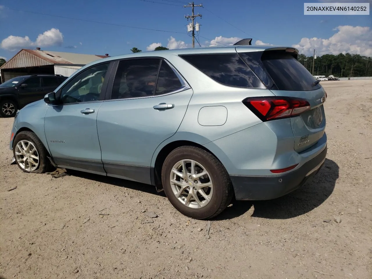 2022 Chevrolet Equinox Lt VIN: 2GNAXKEV4N6140252 Lot: 60739774