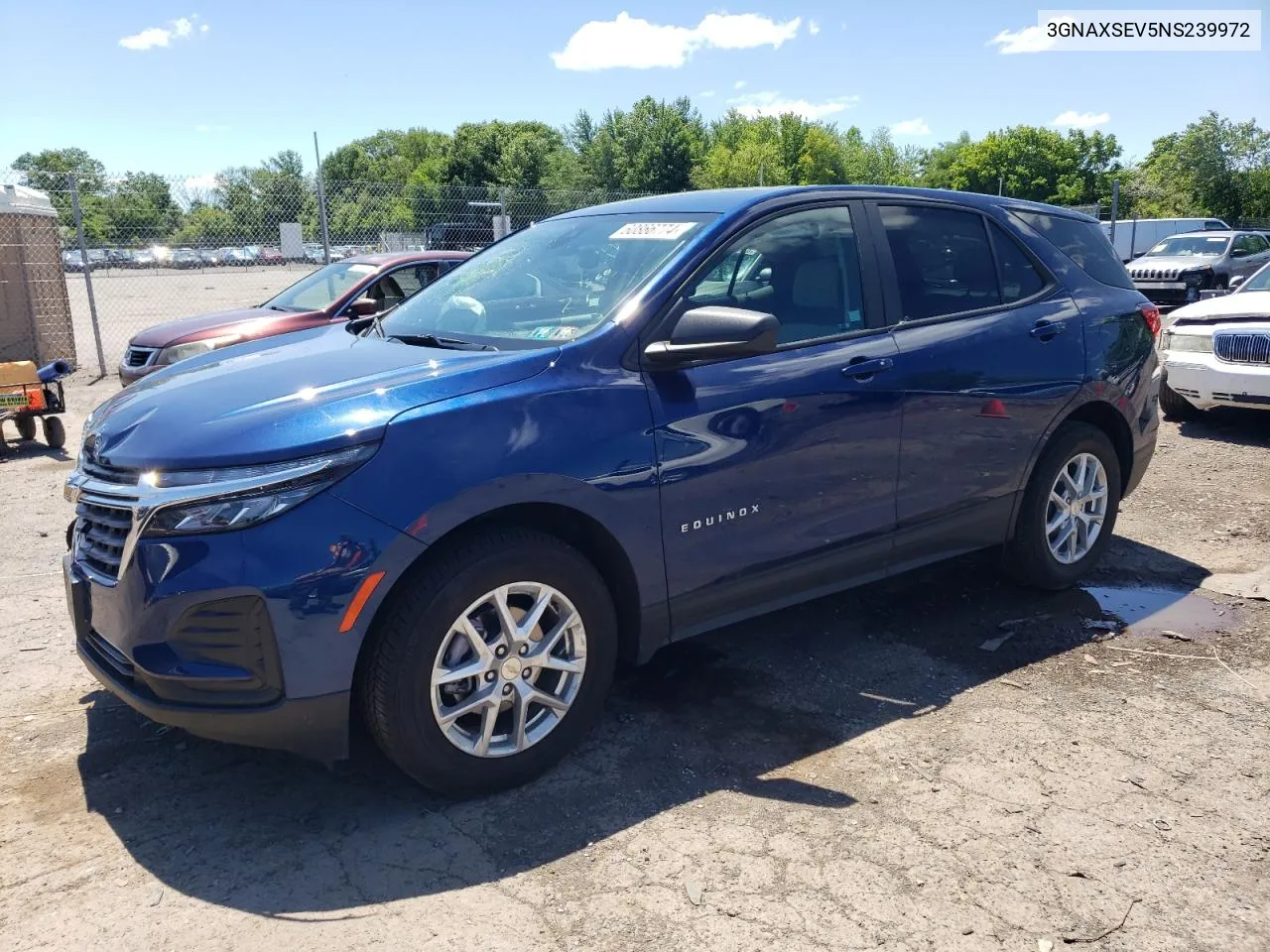 2022 Chevrolet Equinox Ls VIN: 3GNAXSEV5NS239972 Lot: 60866774