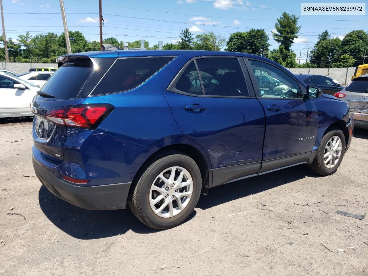 2022 Chevrolet Equinox Ls VIN: 3GNAXSEV5NS239972 Lot: 60866774