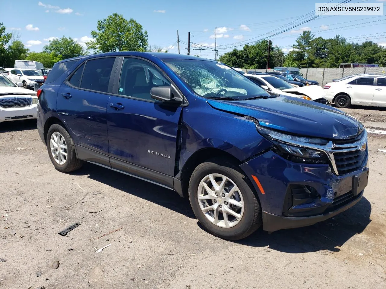 2022 Chevrolet Equinox Ls VIN: 3GNAXSEV5NS239972 Lot: 60866774