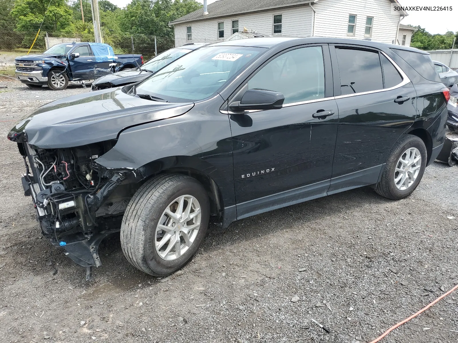 2022 Chevrolet Equinox Lt VIN: 3GNAXKEV4NL226415 Lot: 60937234