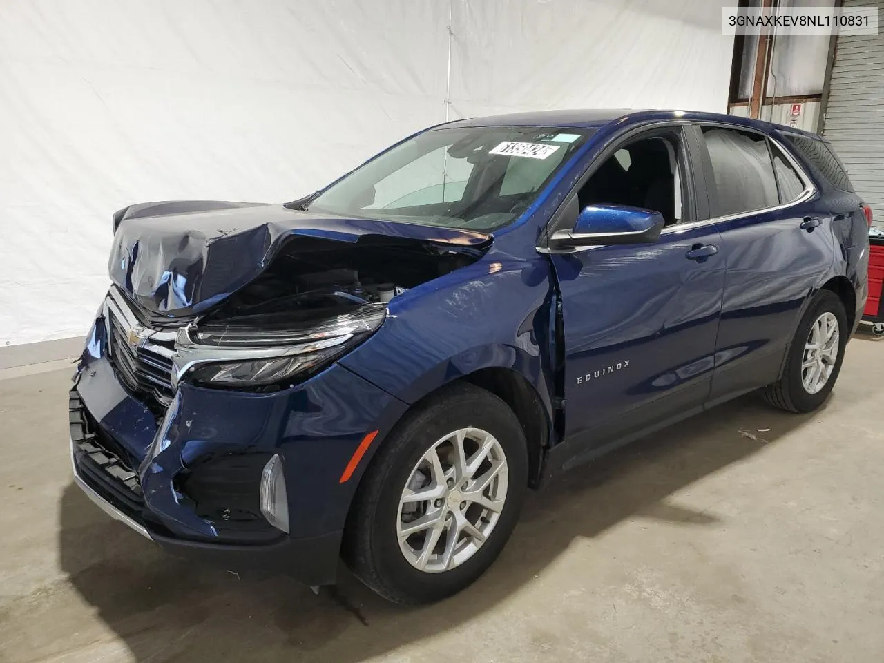 2022 Chevrolet Equinox Lt VIN: 3GNAXKEV8NL110831 Lot: 61350424