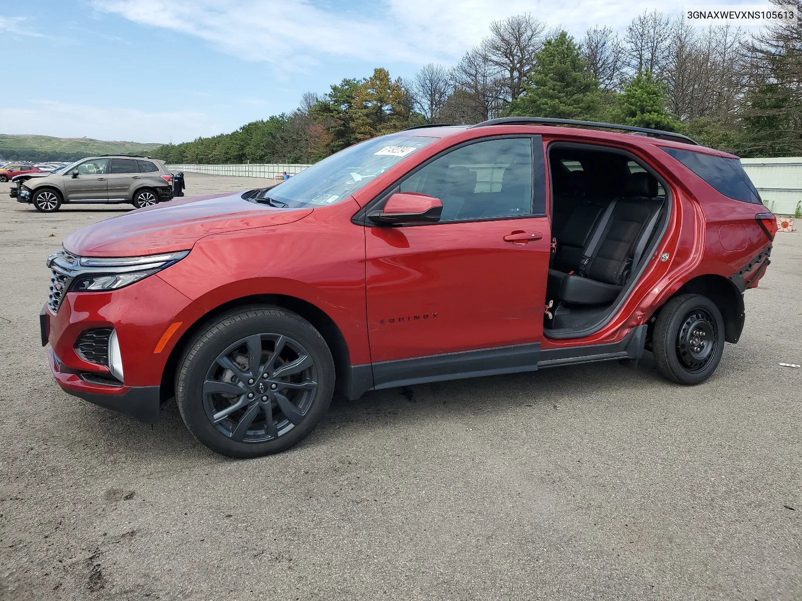 2022 Chevrolet Equinox Rs VIN: 3GNAXWEVXNS105613 Lot: 61492294