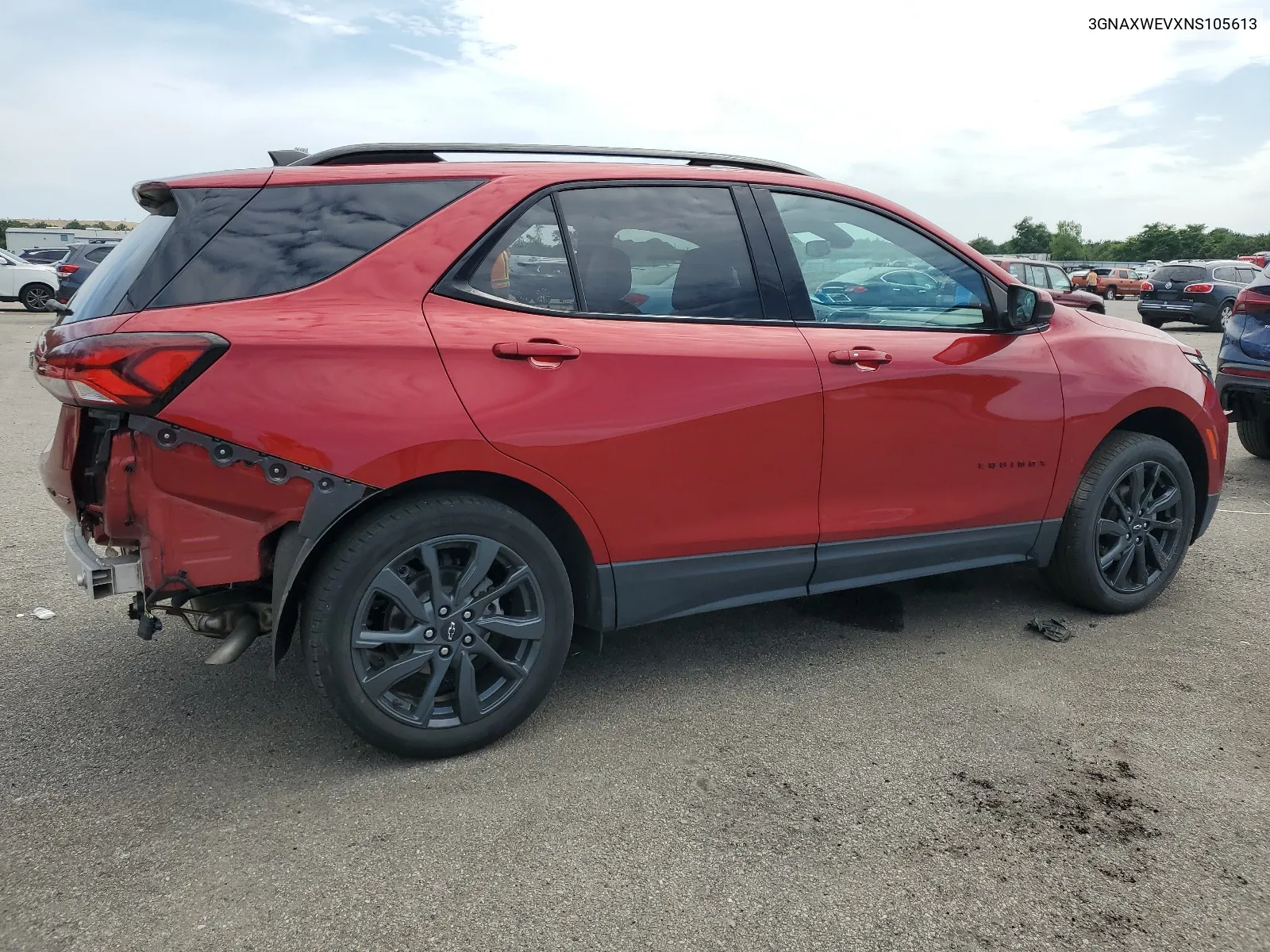 2022 Chevrolet Equinox Rs VIN: 3GNAXWEVXNS105613 Lot: 61492294