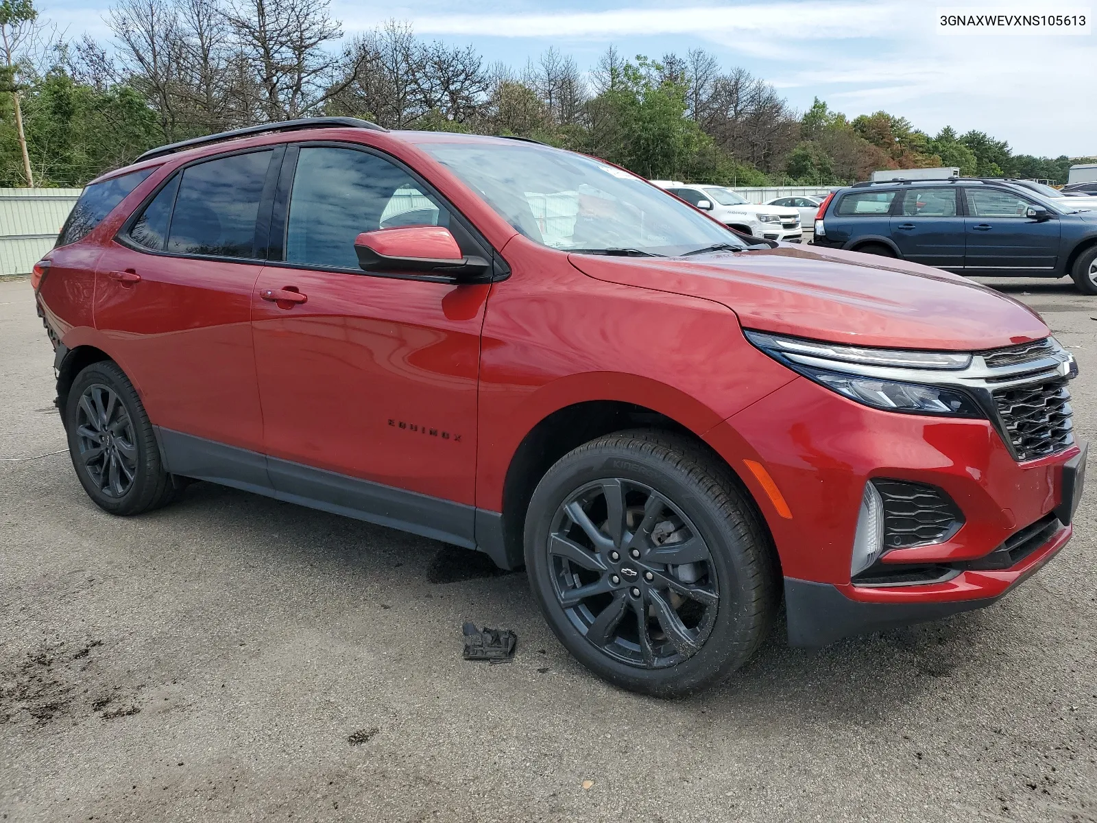 2022 Chevrolet Equinox Rs VIN: 3GNAXWEVXNS105613 Lot: 61492294