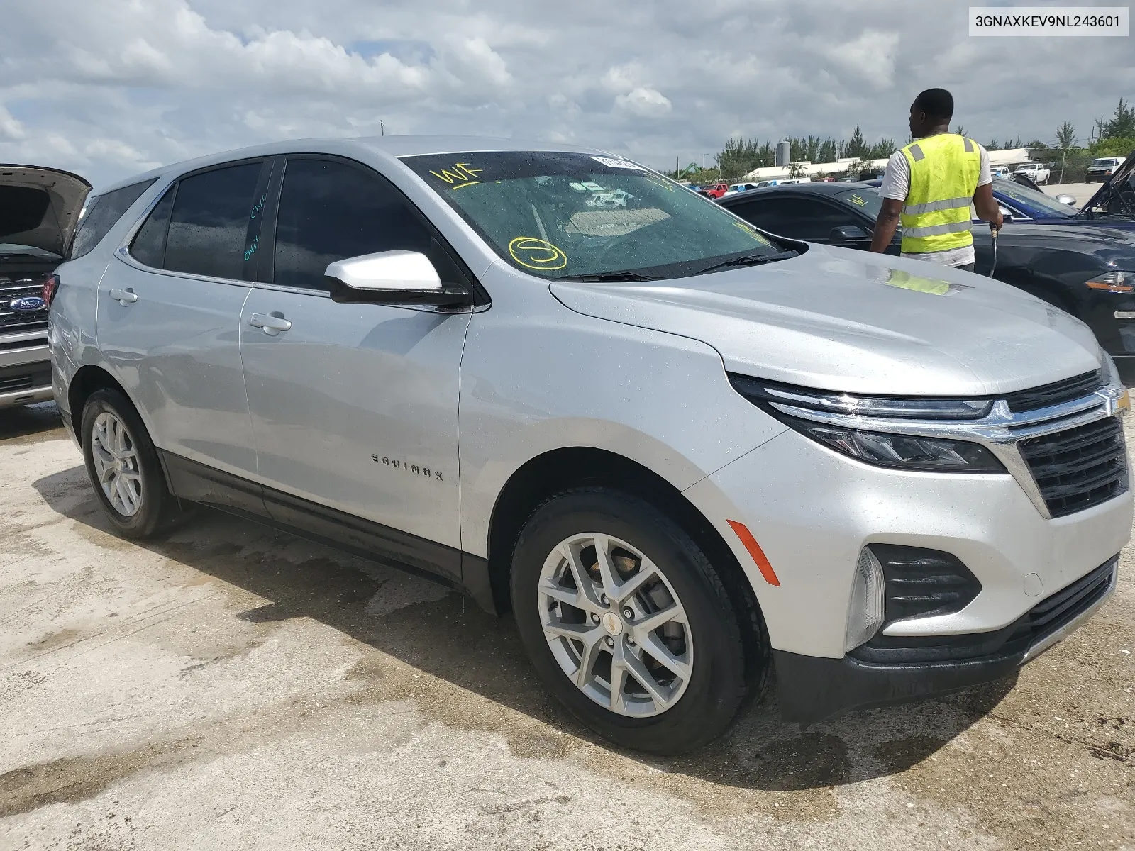 2022 Chevrolet Equinox Lt VIN: 3GNAXKEV9NL243601 Lot: 61548254