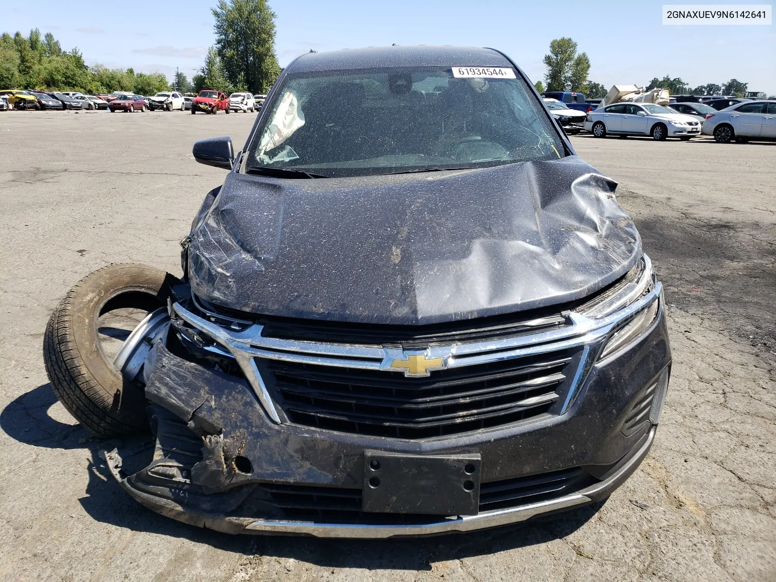 2022 Chevrolet Equinox Lt VIN: 2GNAXUEV9N6142641 Lot: 61934544