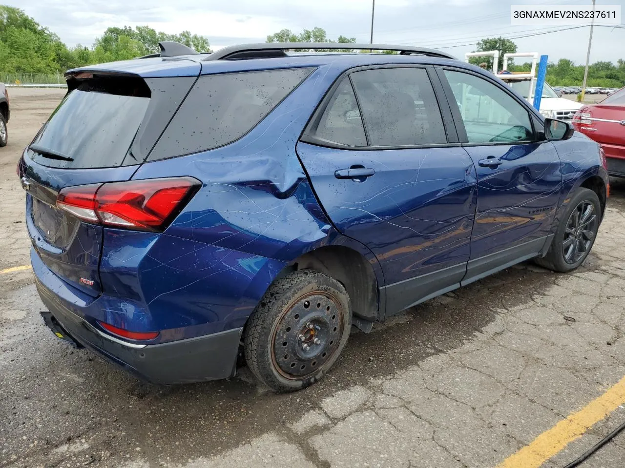 2022 Chevrolet Equinox Rs VIN: 3GNAXMEV2NS237611 Lot: 61951314