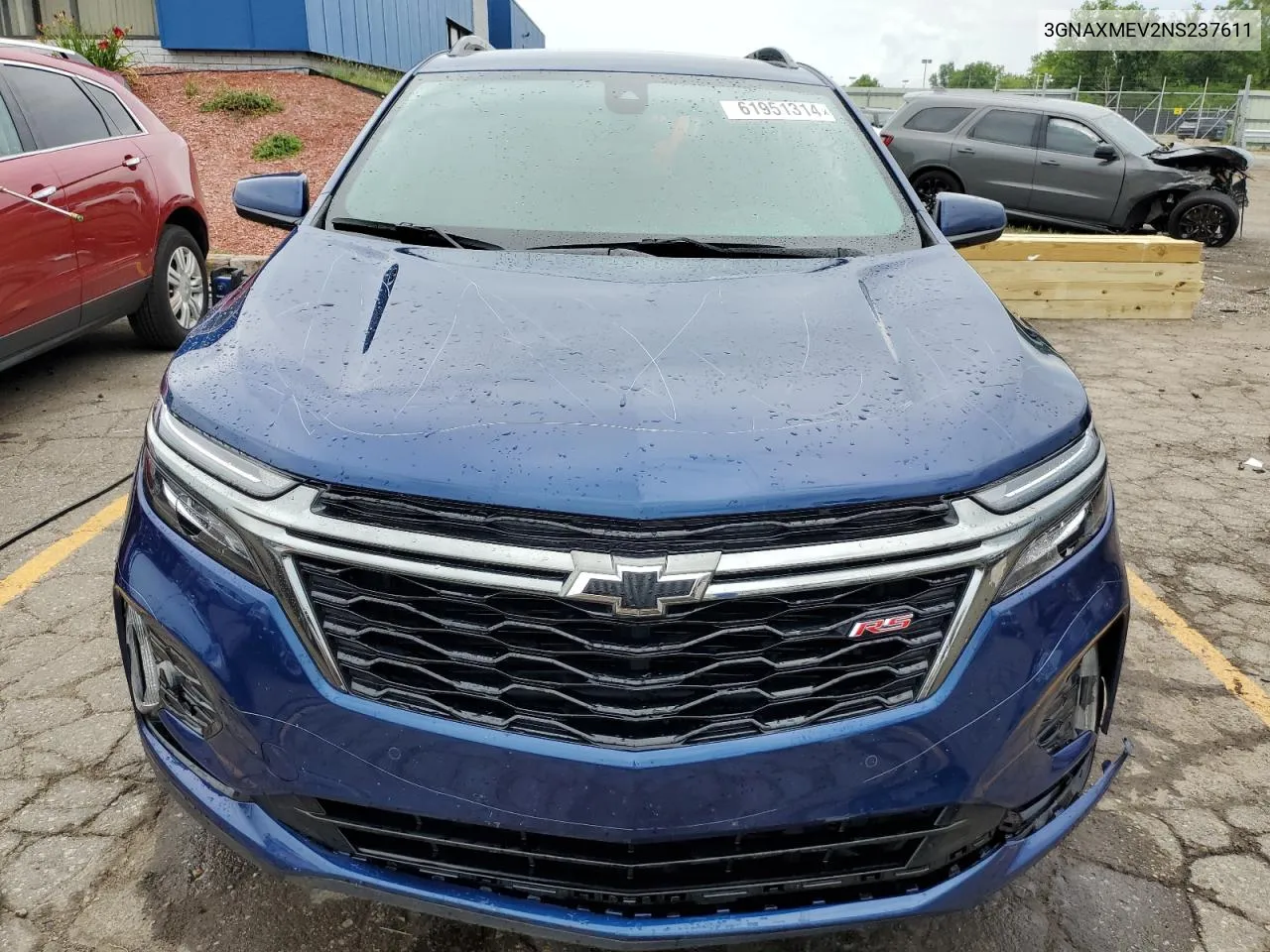 2022 Chevrolet Equinox Rs VIN: 3GNAXMEV2NS237611 Lot: 61951314