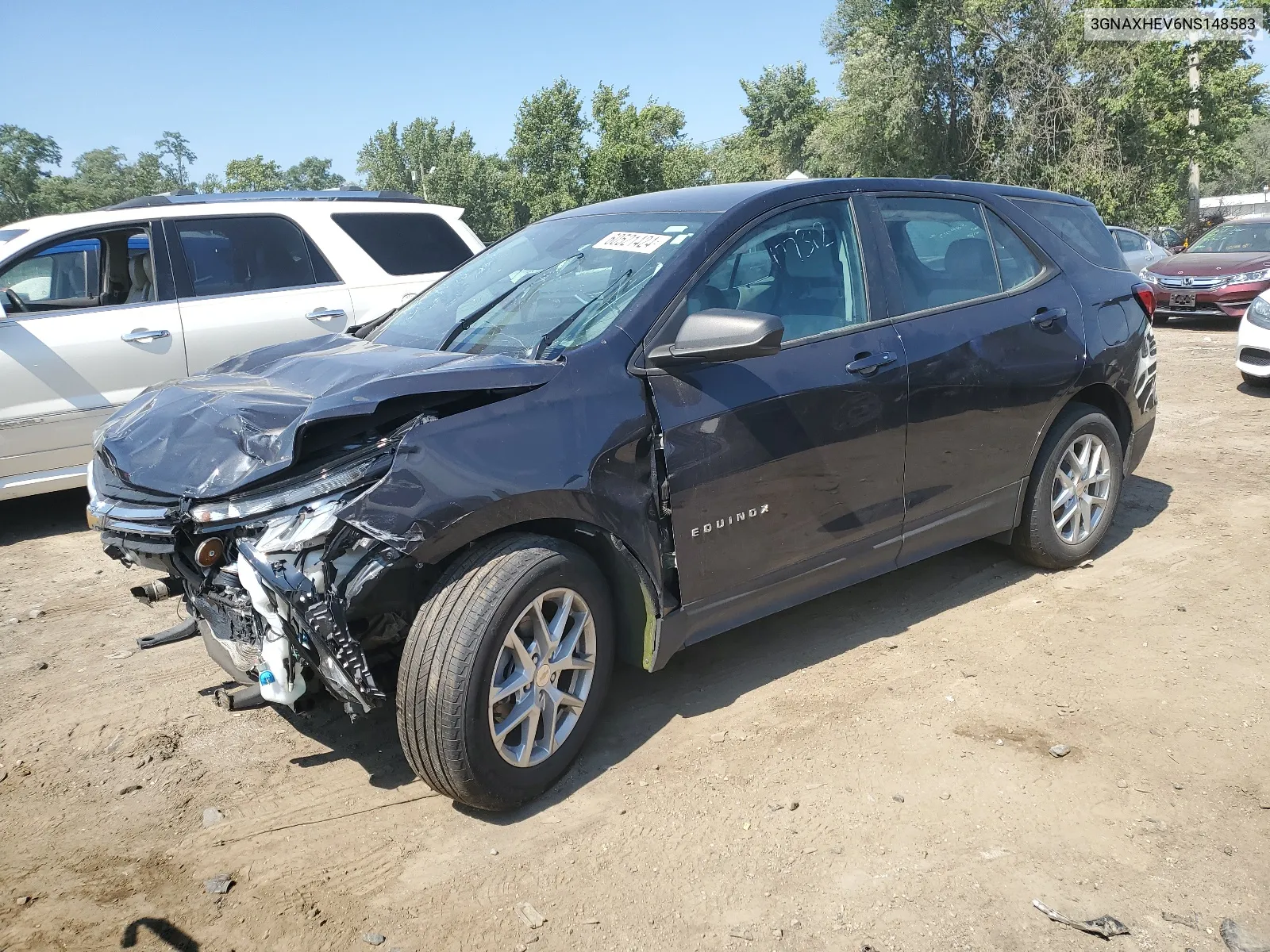 2022 Chevrolet Equinox Ls VIN: 3GNAXHEV6NS148583 Lot: 62759964