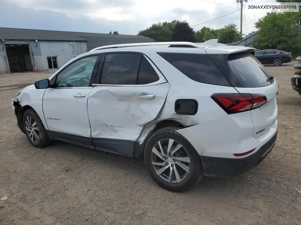 2022 Chevrolet Equinox Premier VIN: 3GNAXXEV0NS107098 Lot: 62789324