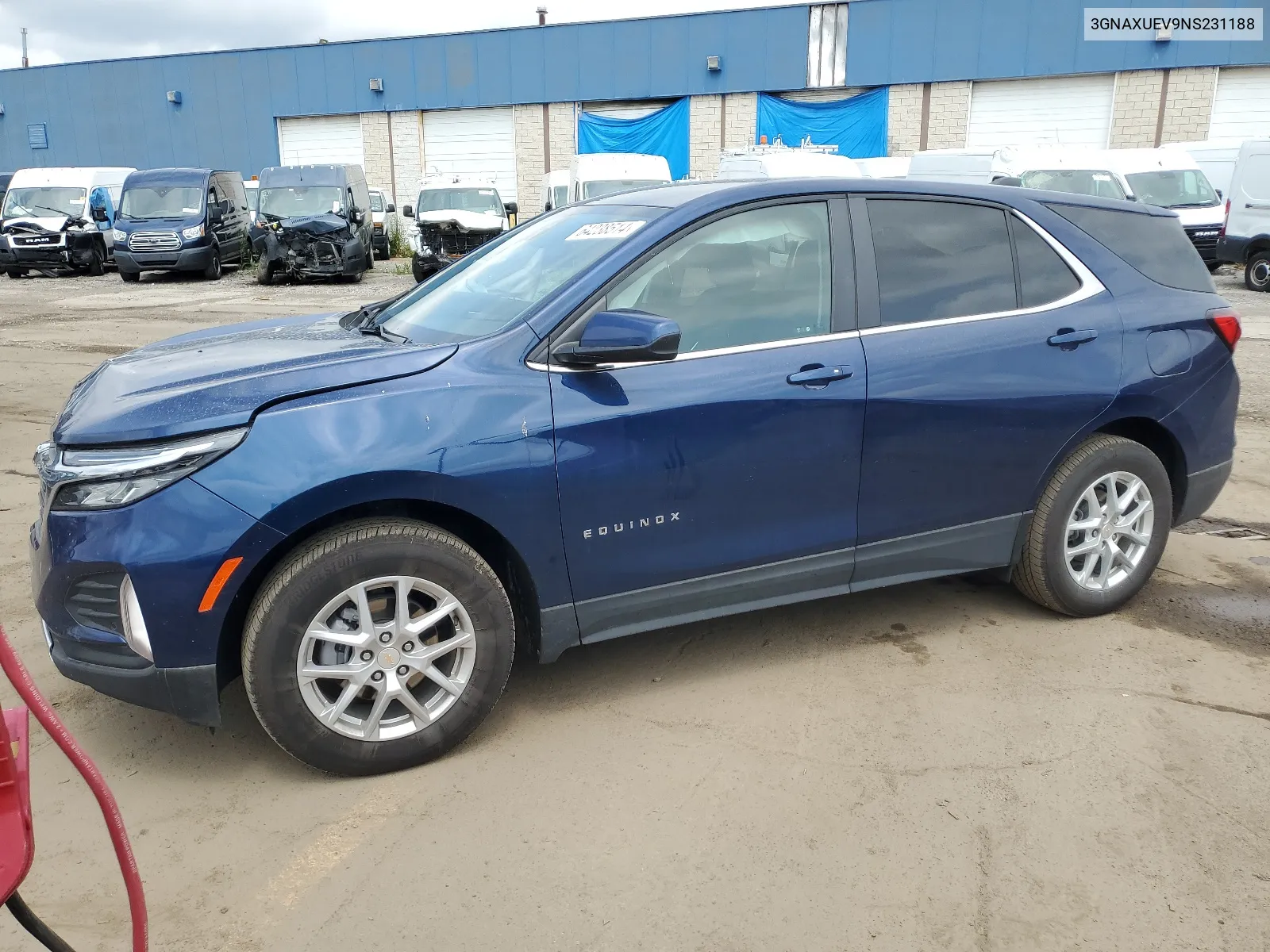 2022 Chevrolet Equinox Lt VIN: 3GNAXUEV9NS231188 Lot: 64238514