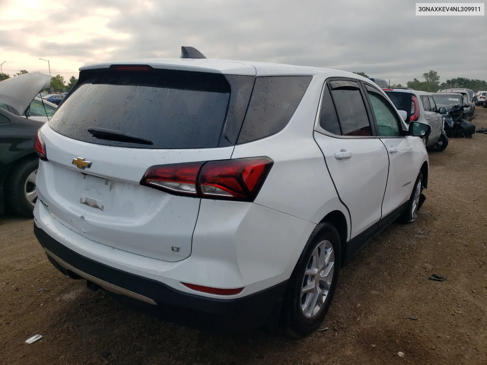 2022 Chevrolet Equinox Lt VIN: 3GNAXKEV4NL309911 Lot: 64365914