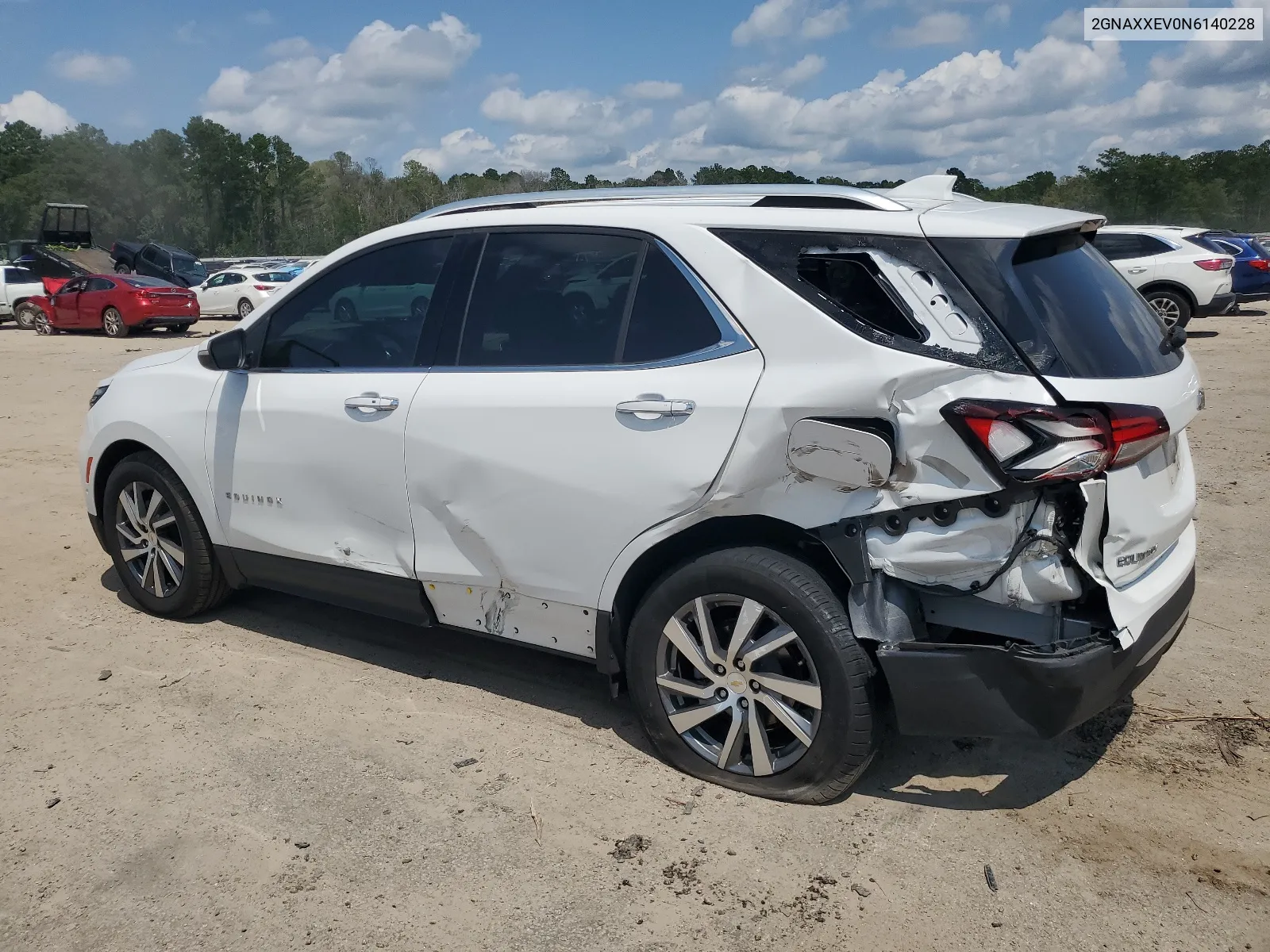 2022 Chevrolet Equinox Premier VIN: 2GNAXXEV0N6140228 Lot: 65034374