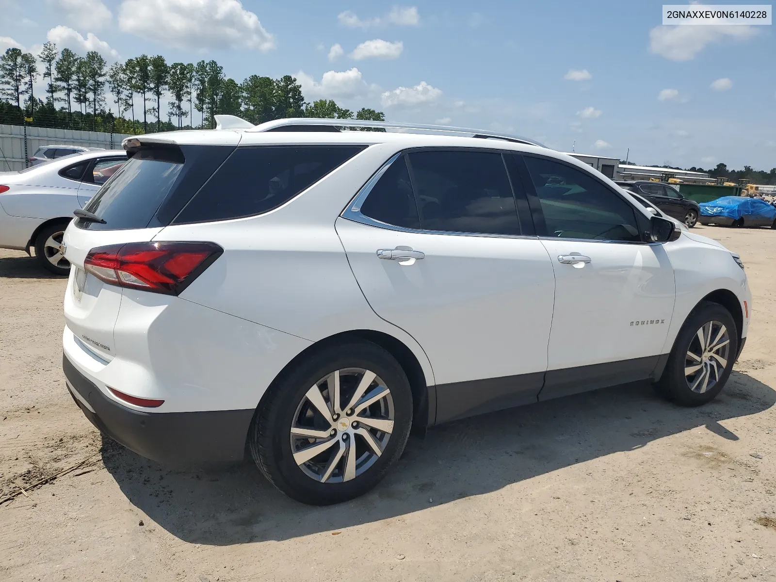 2022 Chevrolet Equinox Premier VIN: 2GNAXXEV0N6140228 Lot: 65034374