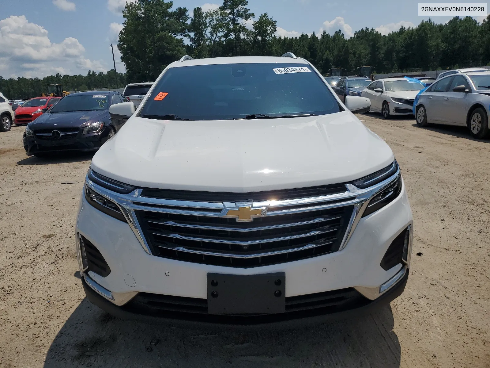 2022 Chevrolet Equinox Premier VIN: 2GNAXXEV0N6140228 Lot: 65034374