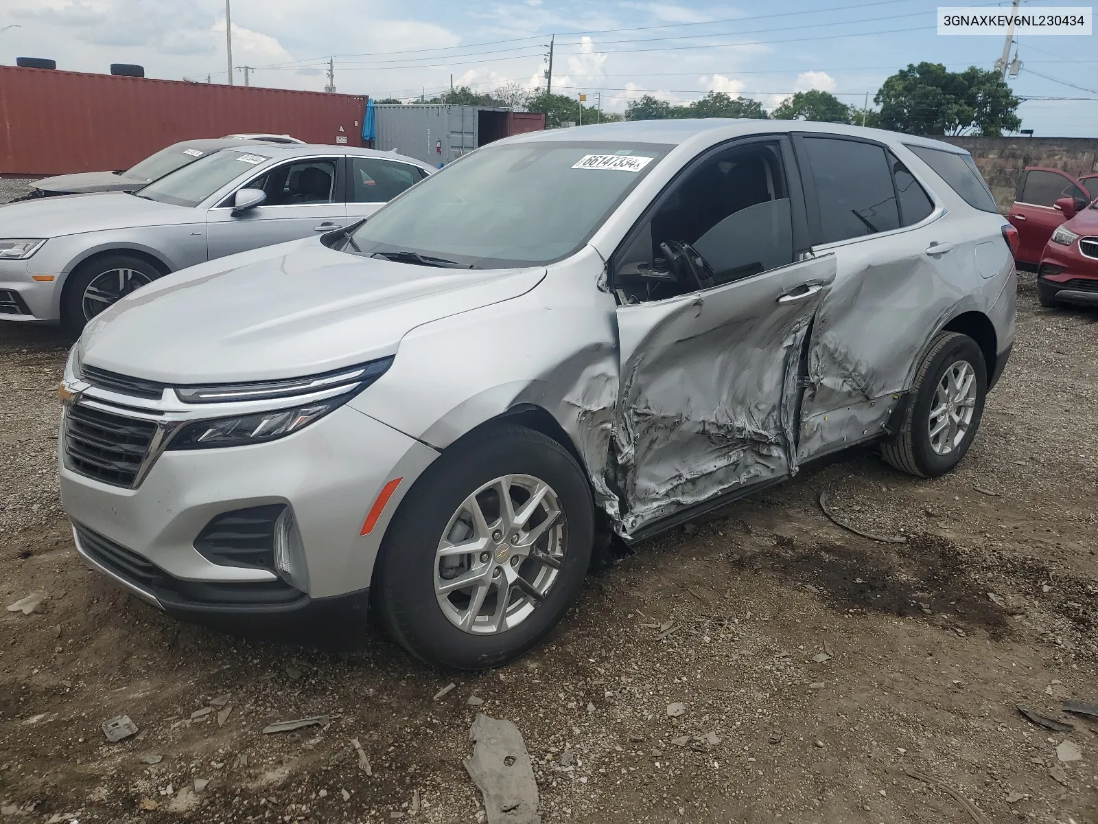 2022 Chevrolet Equinox Lt VIN: 3GNAXKEV6NL230434 Lot: 66147334