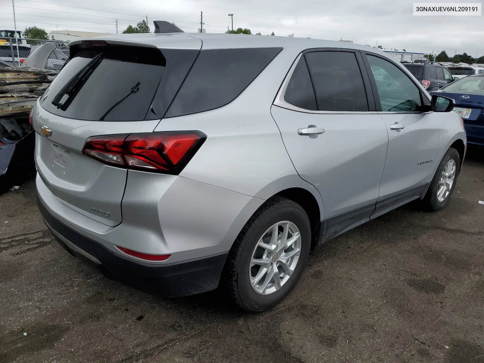 2022 Chevrolet Equinox Lt VIN: 3GNAXUEV6NL209191 Lot: 66222744