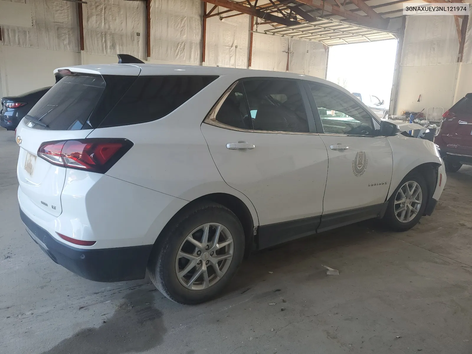 2022 Chevrolet Equinox Lt VIN: 3GNAXUEV3NL121974 Lot: 66459964