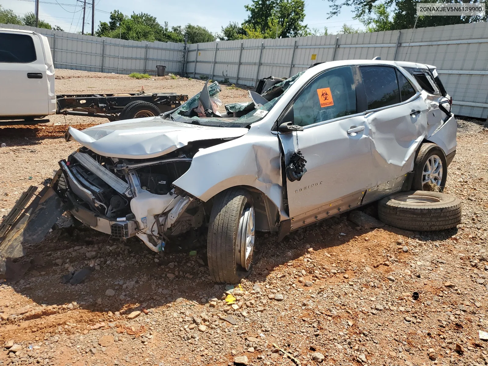 2022 Chevrolet Equinox Lt VIN: 2GNAXJEV5N6139900 Lot: 67113634