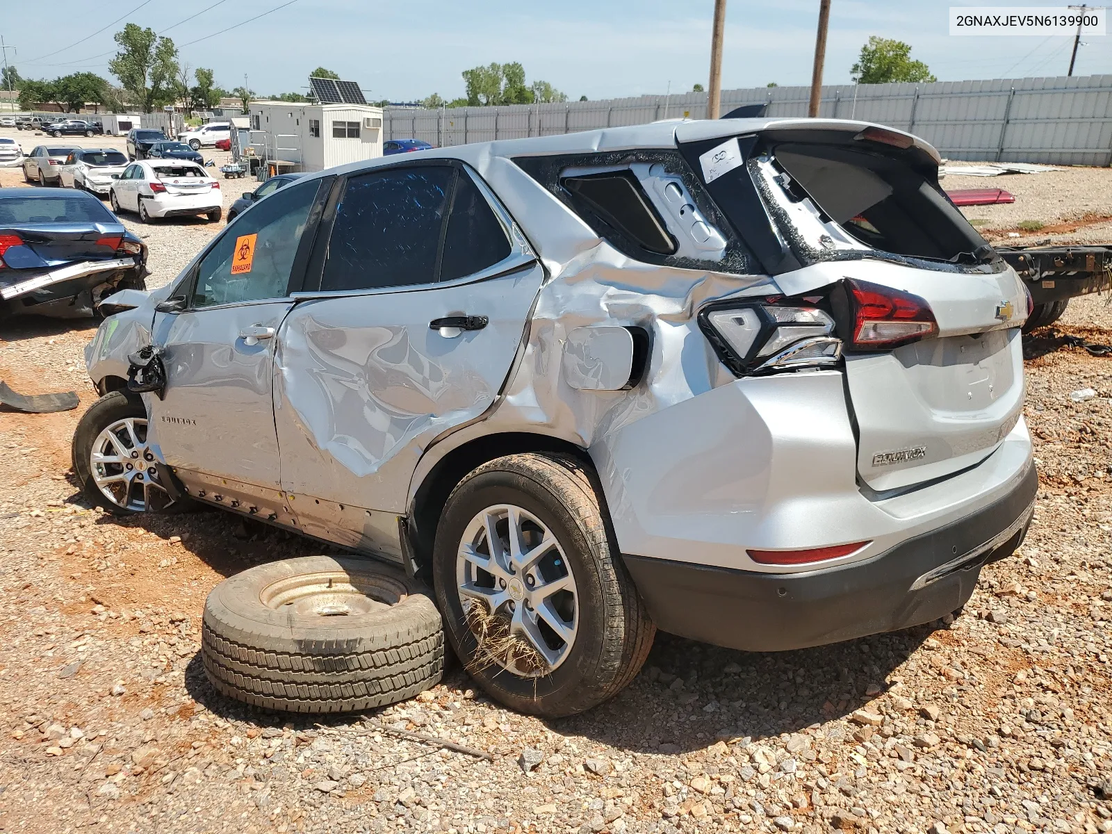 2022 Chevrolet Equinox Lt VIN: 2GNAXJEV5N6139900 Lot: 67113634