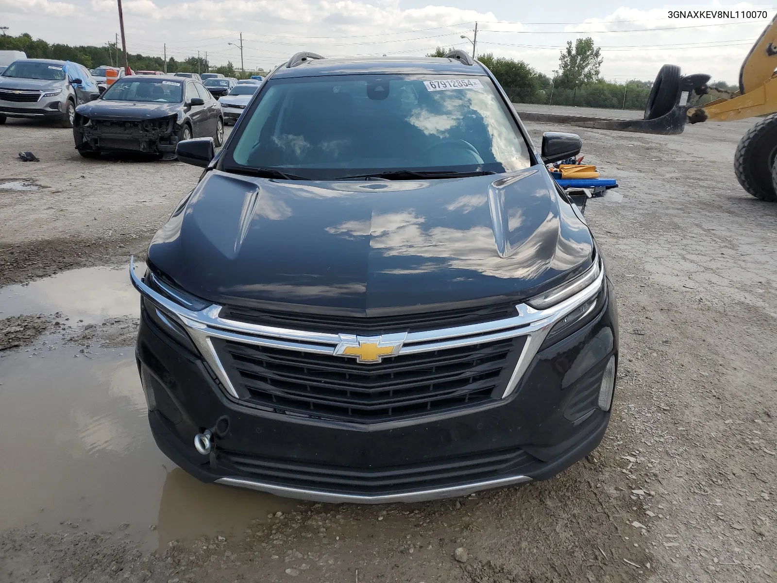 2022 Chevrolet Equinox Lt VIN: 3GNAXKEV8NL110070 Lot: 67912854