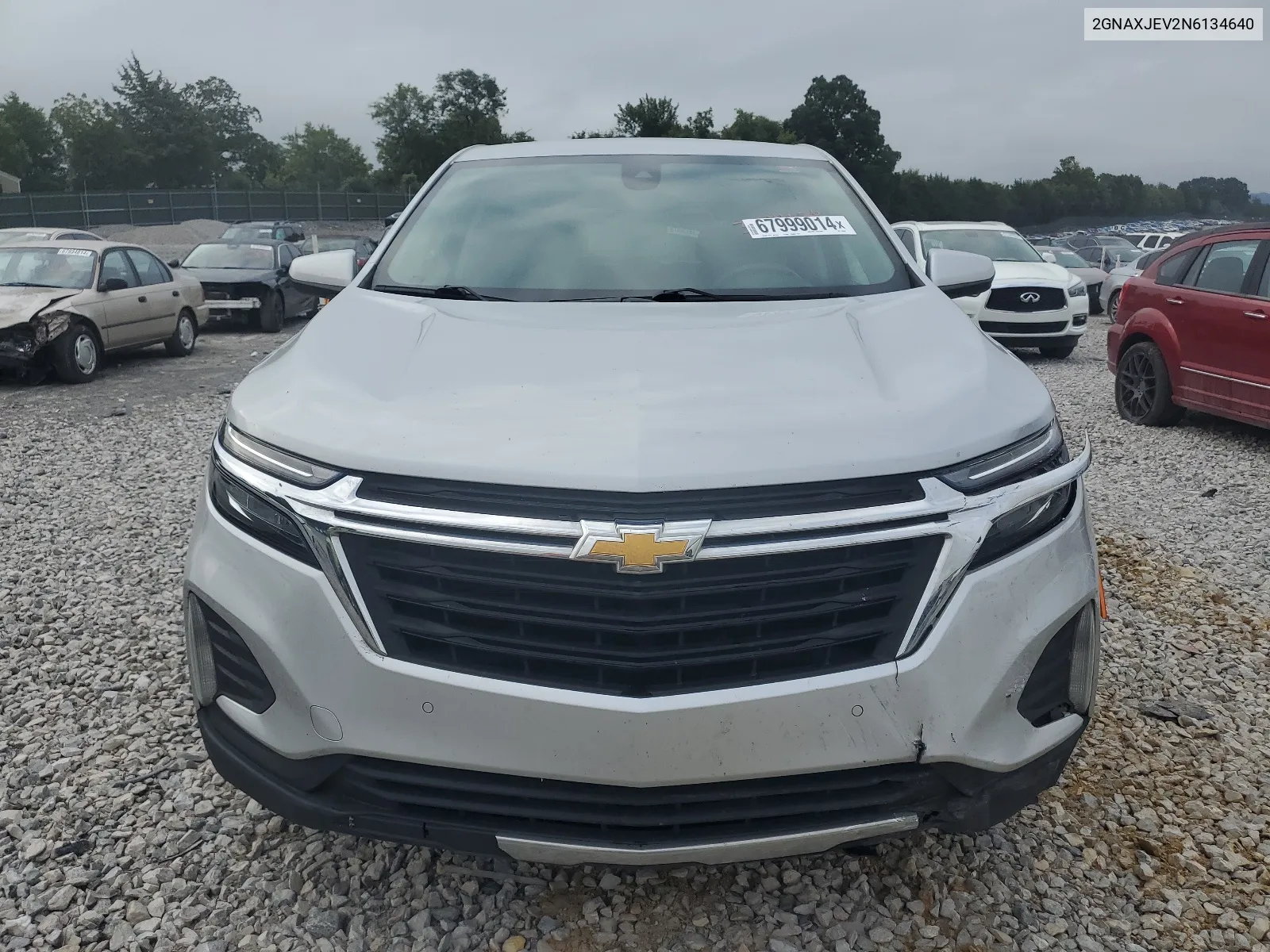 2022 Chevrolet Equinox Lt VIN: 2GNAXJEV2N6134640 Lot: 67999014